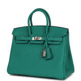 Hermes Birkin 25 Vert Verone Verso Togo Palladium Hardware