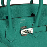 Hermes Birkin 25 Vert Verone Verso Togo Palladium Hardware
