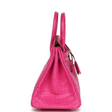 Hermes Birkin 25 Rose Shocking Matte Alligator Palladium Hardware