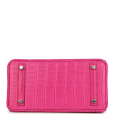 Hermes Birkin 25 Rose Shocking Matte Alligator Palladium Hardware