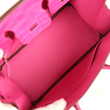 Hermes Birkin 25 Rose Shocking Matte Alligator Palladium Hardware