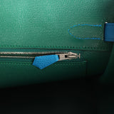 Hermes Birkin 30 Bleu Zanzibar Verso Togo Palladium Hardware