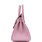 Hermes Birkin 25 Mauve Sylvestre Swift Rose Gold Hardware