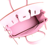 Hermes Birkin 25 Mauve Sylvestre Swift Rose Gold Hardware