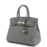 Hermes Birkin 30 Bleu Glacier Togo Gold Hardware