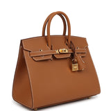 Hermes Birkin Sellier 25 Gold Epsom Gold Hardware