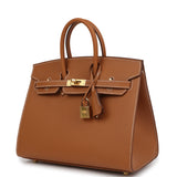 Hermes Birkin Sellier 25 Gold Epsom Gold Hardware