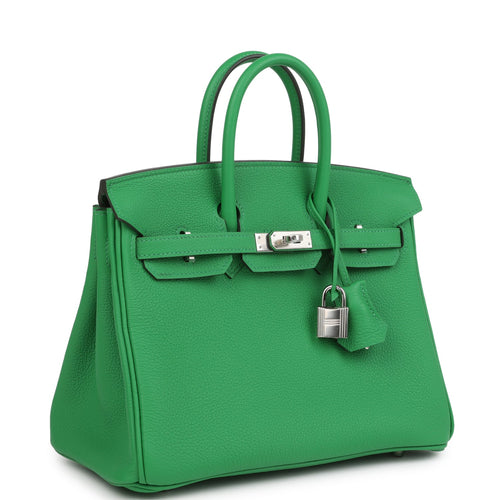 Hermes Birkin 25 Bambou Togo Palladium Hardware