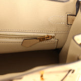 Hermes Birkin 25 Trench Ostrich Gold Hardware