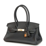 Hermes Shoulder Birkin Light 29 Ardoise Evercolor Gold Hardware