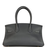 Hermes Shoulder Birkin Light 29 Ardoise Evercolor Gold Hardware