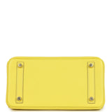 Pre-owned Hermes Birkin 25 Lime Swift Gold Hardware