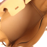 Hermes Birkin 25 Ecru and Beige Toile H Canvas and Biscuit Swift Palladium Hardware