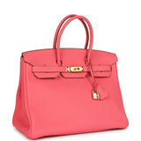 Hermes Birkin 35 Rose Lipstick Togo Gold Hardware