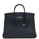 Hermes Special Order (HSS) Birkin 40 Bleu Nuit Verso Togo Palladium Hardware