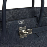 Hermes Special Order (HSS) Birkin 40 Bleu Nuit Verso Togo Palladium Hardware