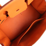Pre-owned Hermes Birkin 30 Orange Togo Gold Hardware