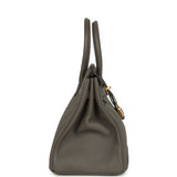 Hermes Birkin 30 Etain Togo Gold Hardware