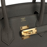 Hermes Birkin 30 Etain Togo Gold Hardware