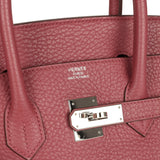 Pre-owned Hermes Birkin 35 Bois De Rose Fjord Palladium Hardware