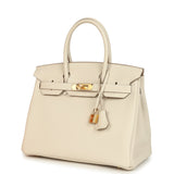 Hermes Birkin 30 Craie Togo Gold Hardware