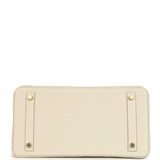 Hermes Birkin 30 Craie Togo Gold Hardware