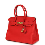 Hermes Birkin 30 Rouge de Coeur Togo Gold Hardware
