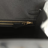 Hermes Birkin Sellier 25 Black Epsom Gold Hardware - Thumbnail View 9