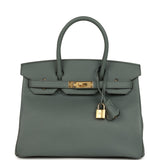 Hermes Birkin 30 Vert Amande Epsom Gold Hardware - Thumbnail View 1