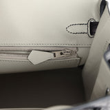 Hermes Special Order (HSS) Birkin 25 Black Matte Verso Alligator Brushed Palladium Hardware