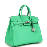 Hermes Birkin 25 Vert Comics Swift Palladium Hardware - Thumbnail View 2