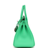 Hermes Birkin 25 Vert Comics Swift Palladium Hardware - Thumbnail View 3