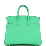 Hermes Birkin 25 Vert Comics Swift Palladium Hardware - Thumbnail View 4