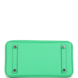 Hermes Birkin 25 Vert Comics Swift Palladium Hardware - Thumbnail View 6