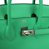 Hermes Birkin 25 Vert Comics Swift Palladium Hardware - Thumbnail View 7