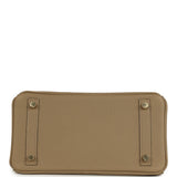 Pre-owned Hermes Birkin 25 Beige Marfa Togo Gold Hardware