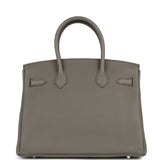 Hermes Birkin 30 Etain Togo Palladium Hardware