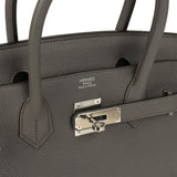Hermes Birkin 30 Etain Togo Palladium Hardware