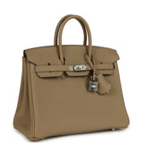 Hermes Birkin 25 Beige Marfa Togo Palladium Hardware