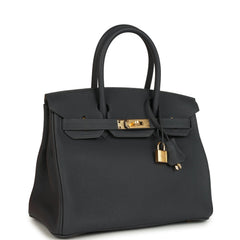 Hermes Birkin 30 Ardoise Togo Gold Hardware