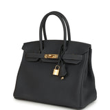 Hermes Birkin 30 Ardoise Togo Gold Hardware