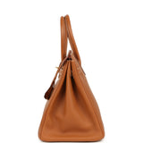 Vintage Hermes Birkin 35 Gold Togo Gold Hardware