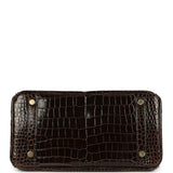 Hermes Birkin 25 Macassar Shiny Porosus Crocodile Gold Hardware