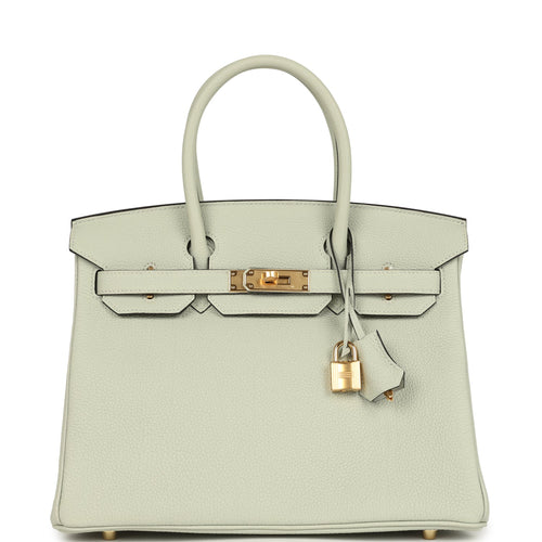 Hermes Birkin 30 Gris Neve Togo Gold Hardware