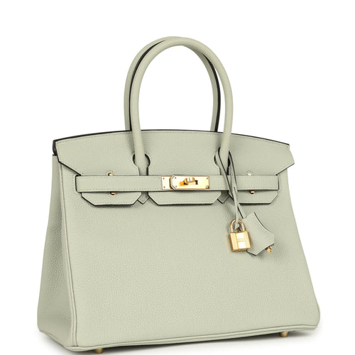 Hermes Birkin 30 Gris Neve Togo Gold Hardware