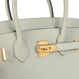 Hermes Birkin 30 Gris Neve Togo Gold Hardware