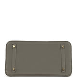 Pre-owned Hermes Birkin 30 Gris Meyer Togo Gold Hardware