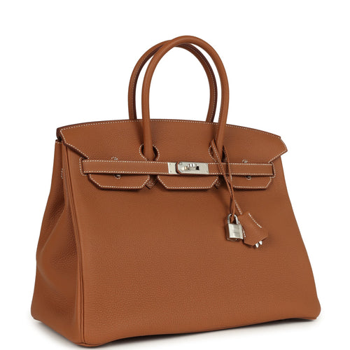Hermes Birkin 35 Gold Togo Palladium Hardware