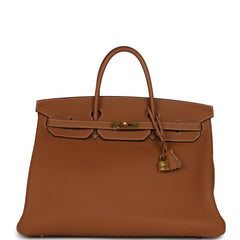 Pre-owned Hermes Birkin 40 Gold Togo Gold Hardware