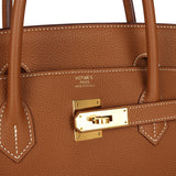 Pre-owned Hermes Birkin 40 Gold Togo Gold Hardware